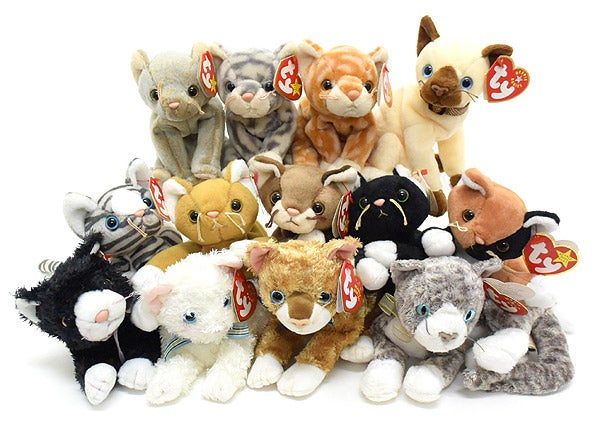 TY Beanie Babies ネコのぬいぐるみ | おもちゃ屋 KNot a TOY