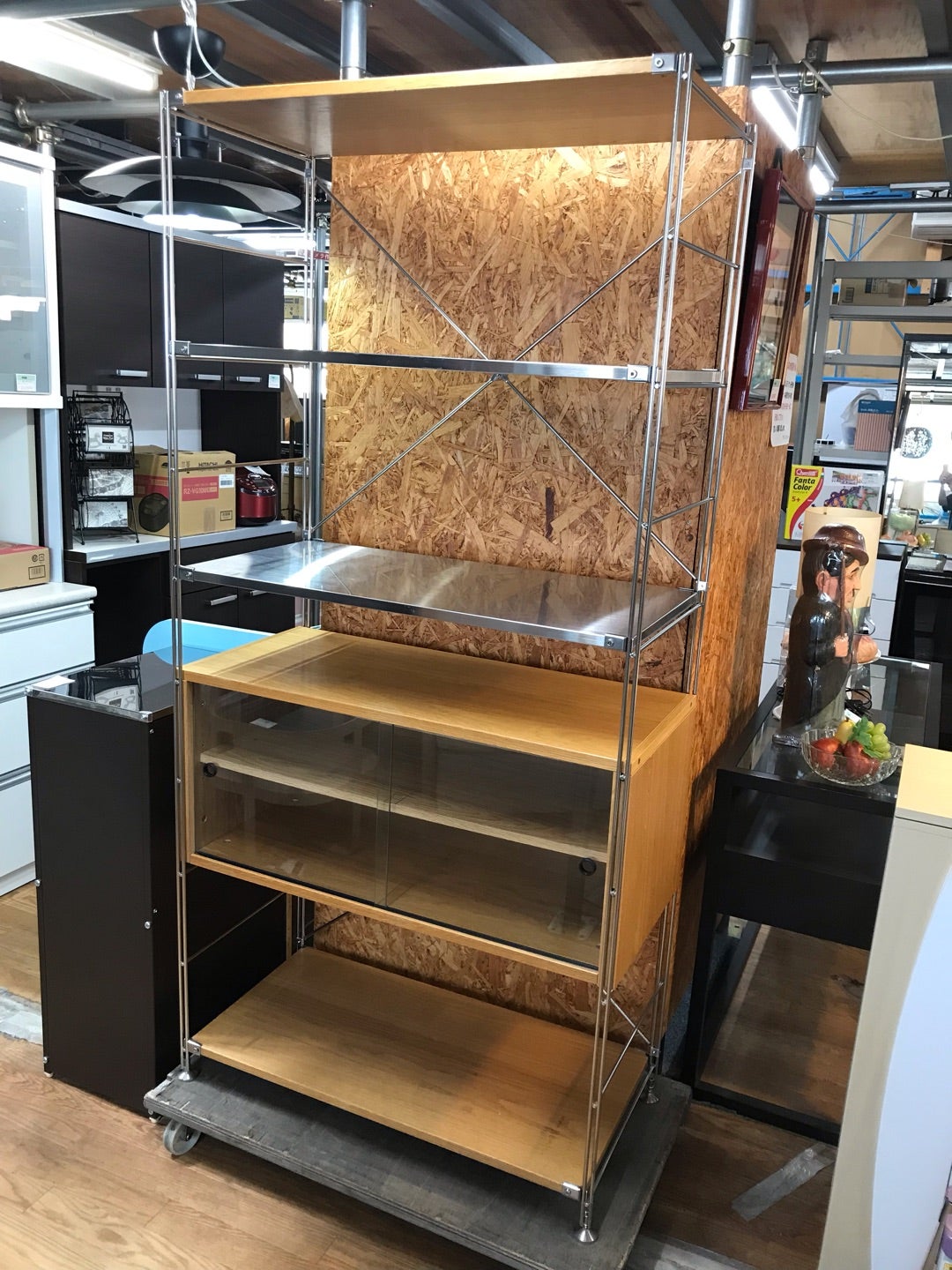 無印良品 ステンレスユニットシェルフ カップボード 入荷しました