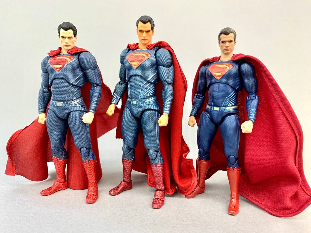 閃回studio スーパーマン mafex フィギュア カスタムヘッド 首パーツ