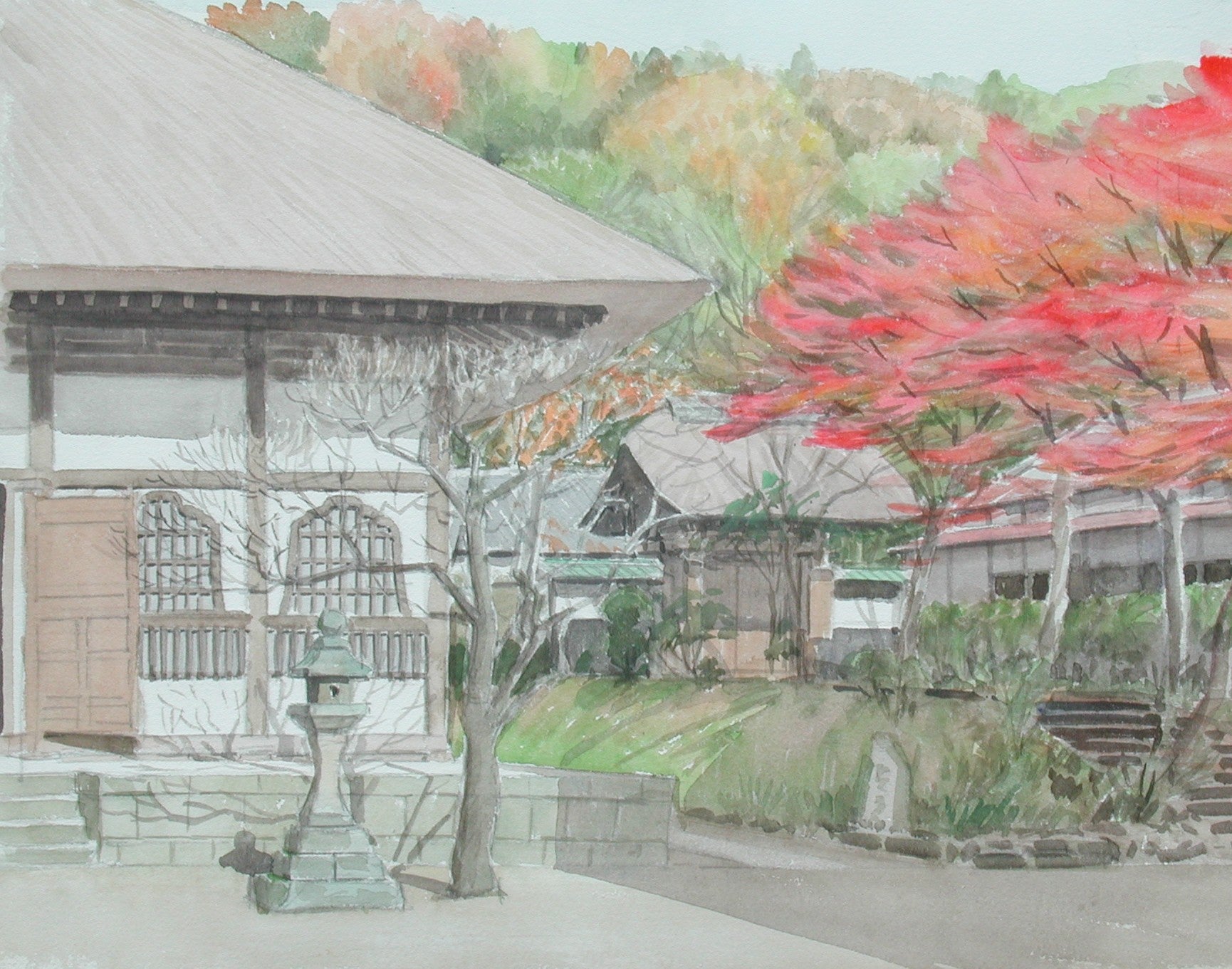 北條 怜の水彩画 鎌倉 | oekakizanmai3104のブログ