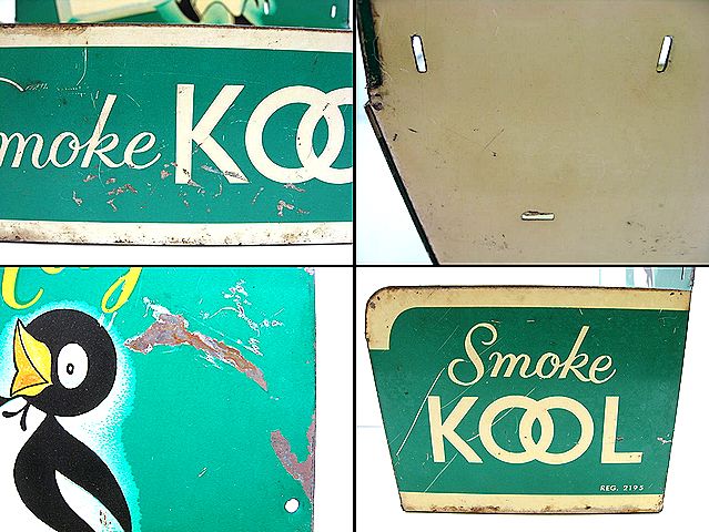☆レア！1950's KOOL クール ビンテージ マッチ BOX 看板 検 タバコ