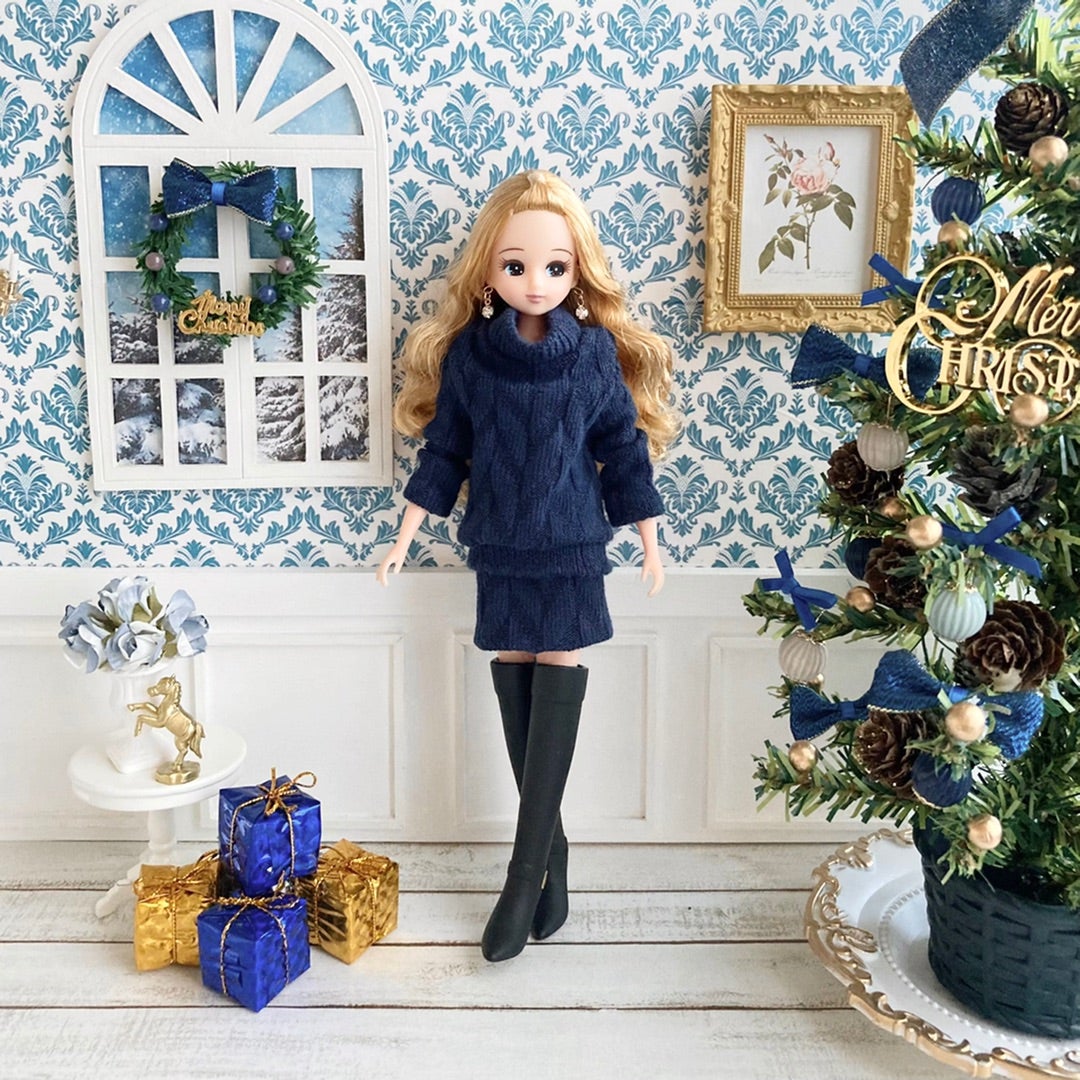リカちゃん人形 洋服 ハンドメイド クリスマス 2645