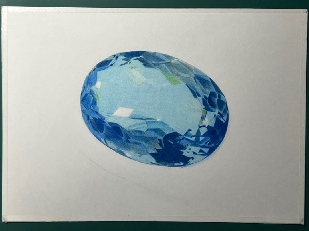 宝石を描く③ | 色鉛筆画はじめました
