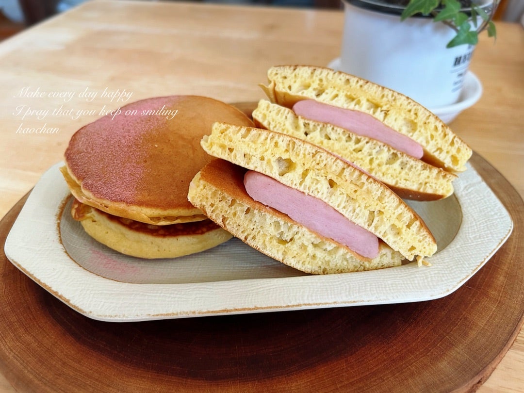 春色スイーツ【パンケーキミックスで作る！桜餡どら焼き】 | ＊ 毎日を