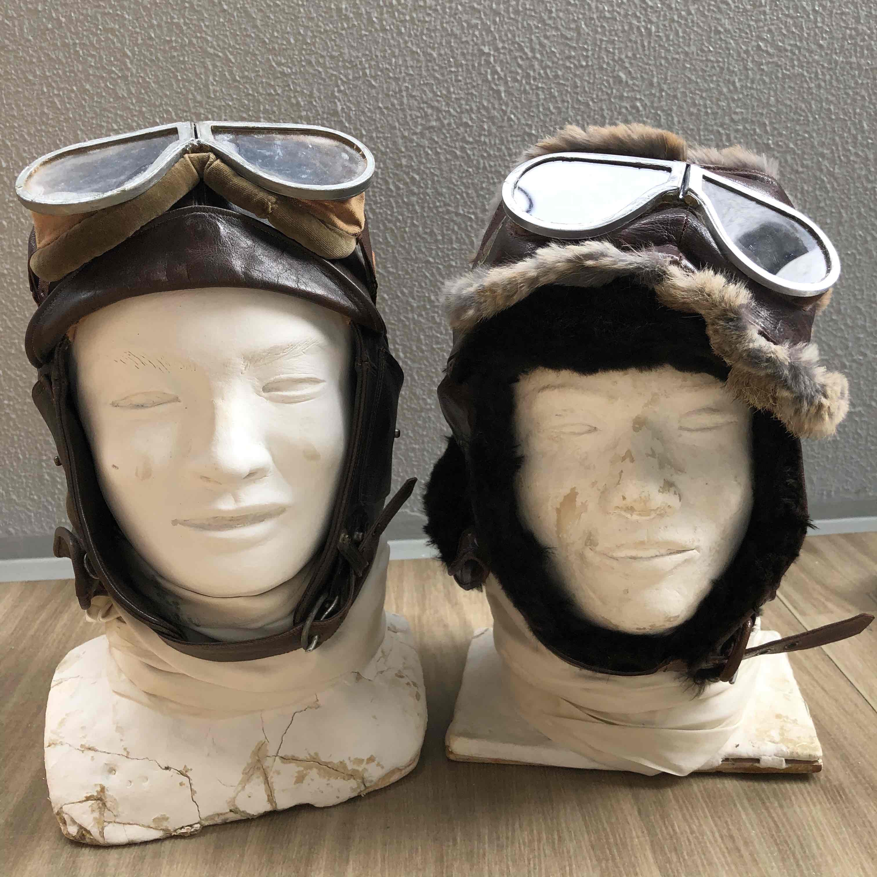 日本海軍 初期航空眼鏡と初期飛行帽 | 軍装 製作 赤とんぼのブログ
