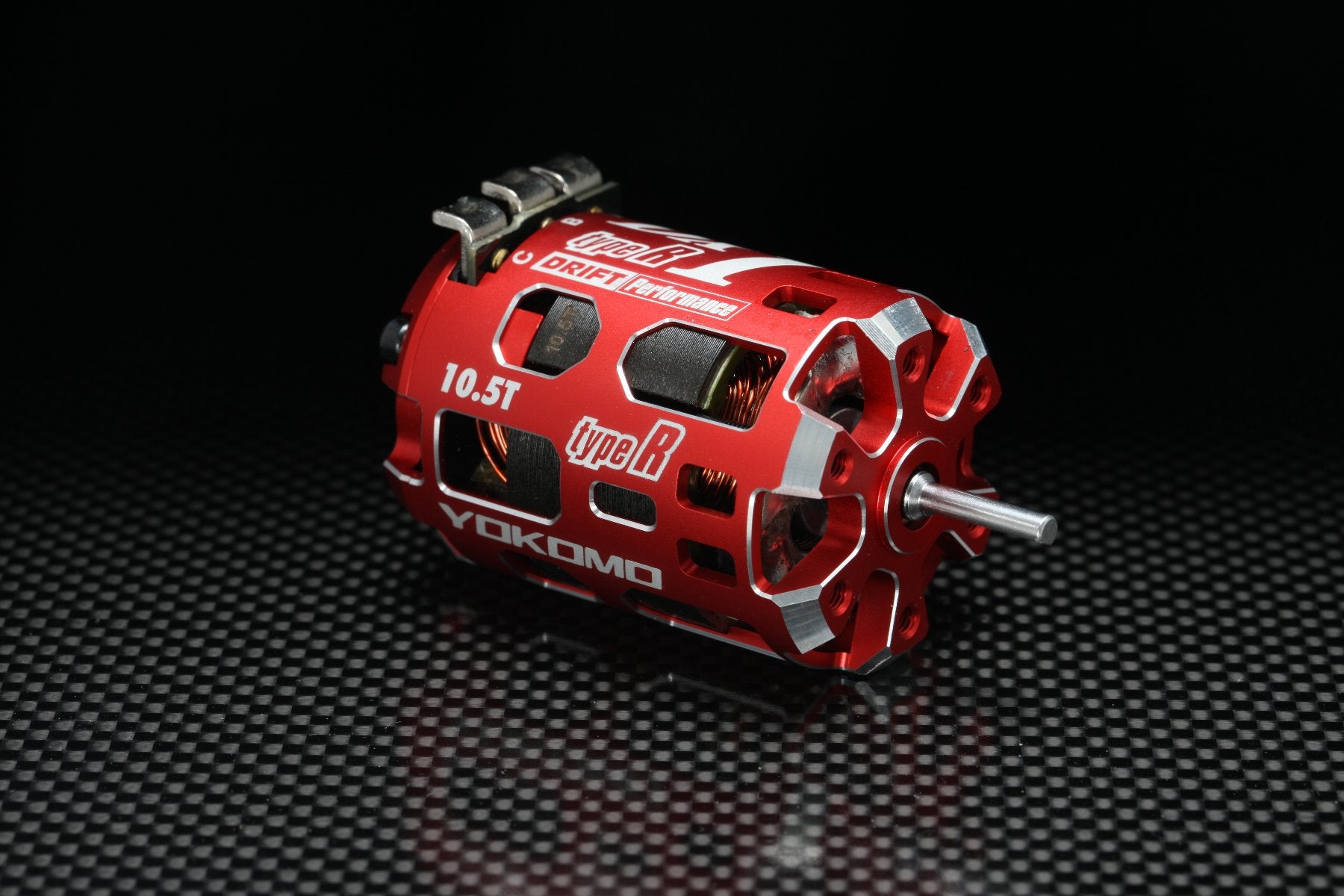 ヨコモ ドリフト用ブラシレスモーター”DX1 type-R”にカラーバージョン