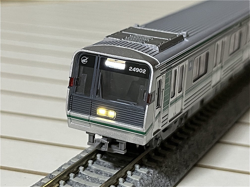 鉄道部品 大阪メトロ 中央線 24系 側面車号銘板 「24207」 鉄道部品