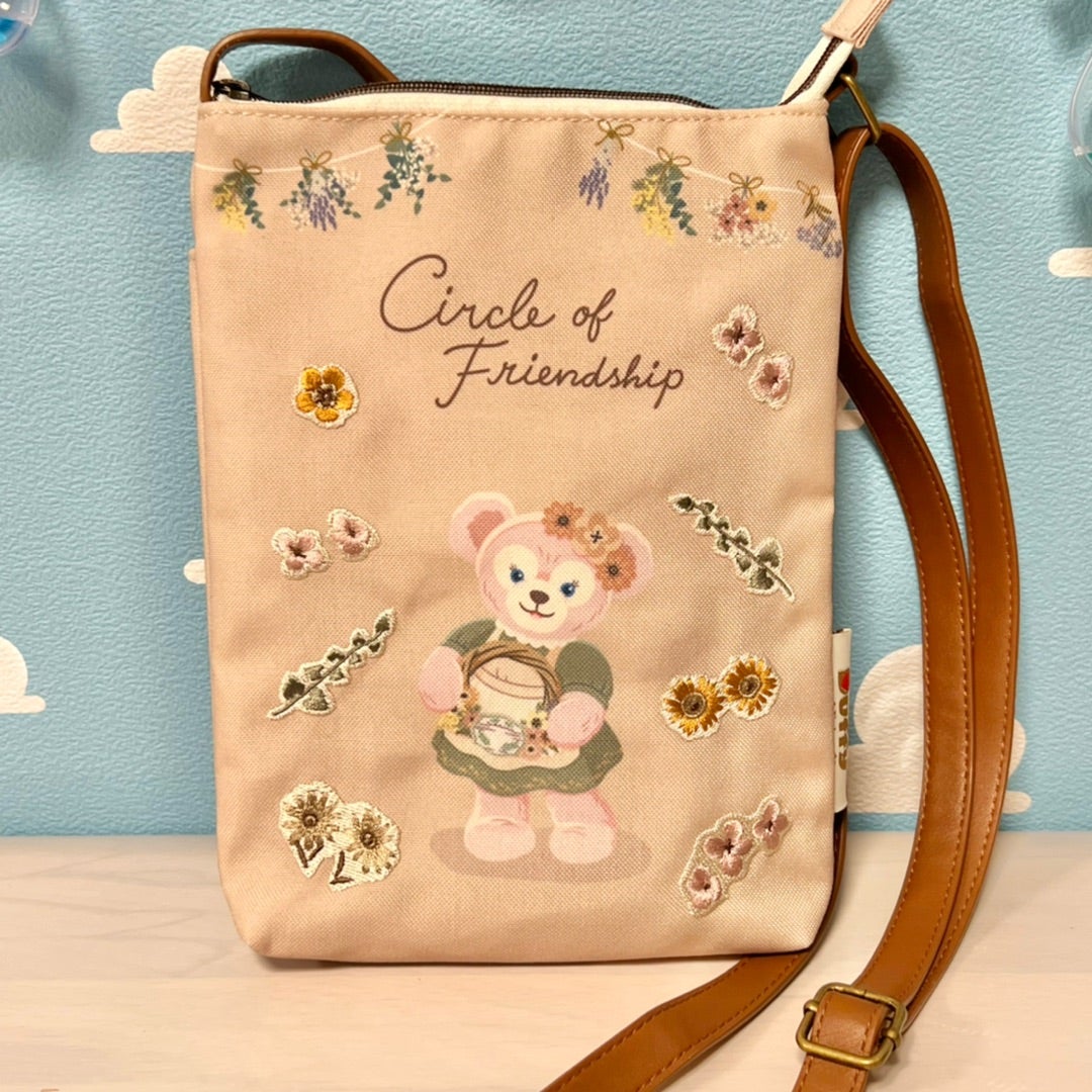 ダッフィーがま口ショルダーバッグ ハンドメイド*ダッフィー*がま口