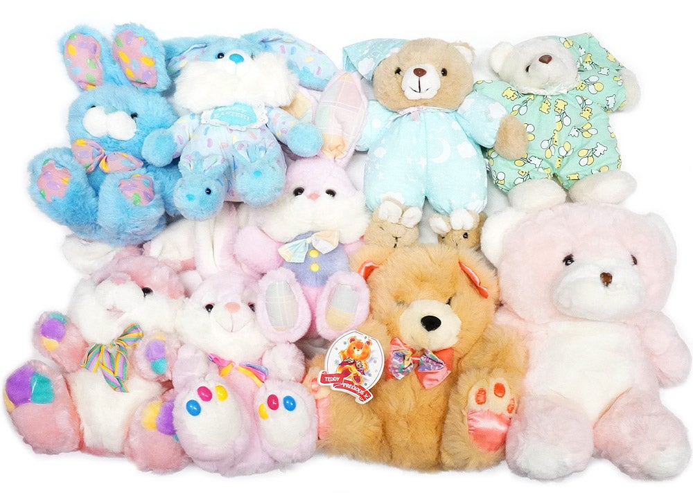 Vintage Bunny & Bear Plush☆ウサギとクマのぬいぐるみ | おもちゃ屋