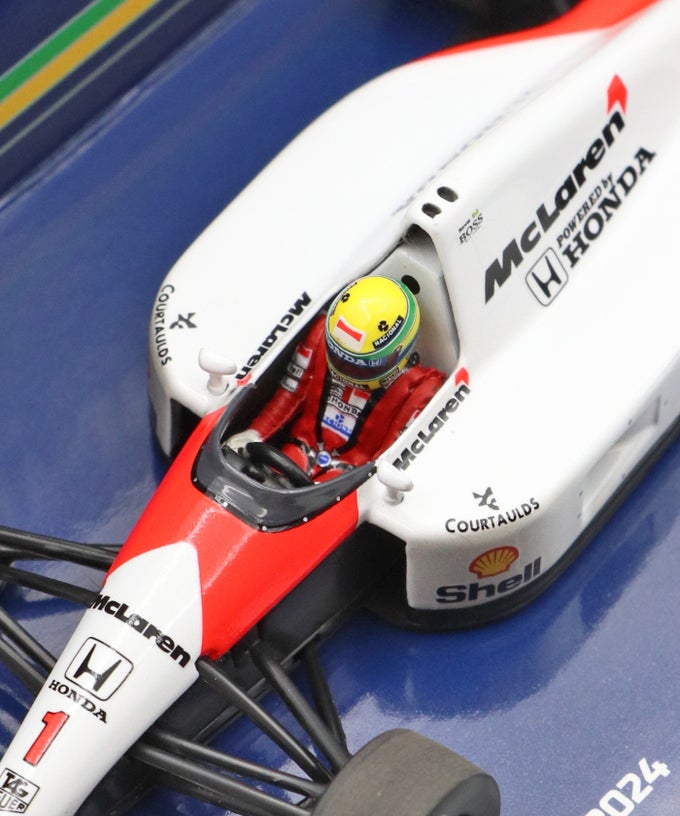 ミニチャンプス 1/43 マクラーレン ホンダ MP4/6 アイルトン・セナ 再