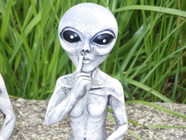 エイリアン☆宇宙人☆人形☆置物☆オブジェ☆グレイ☆UFO☆ピース