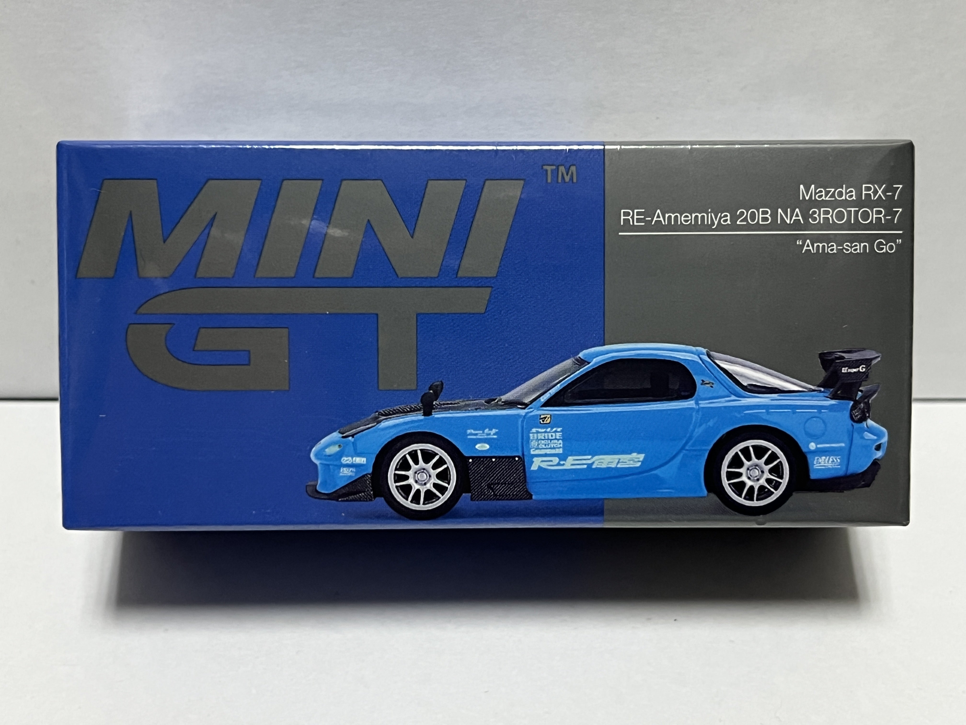 MINI GT MAZDA RX-7 RE雨宮 20B NA 3ROTOR-7 雨さん号出た!! | 山アリ