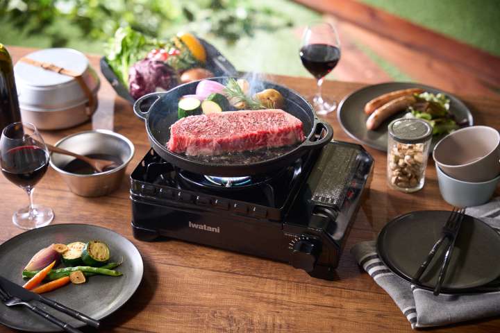 卓上こんろでも妥協ナシ！ 鉄鋳物のステーキ鉄板でワンランク上の焼き