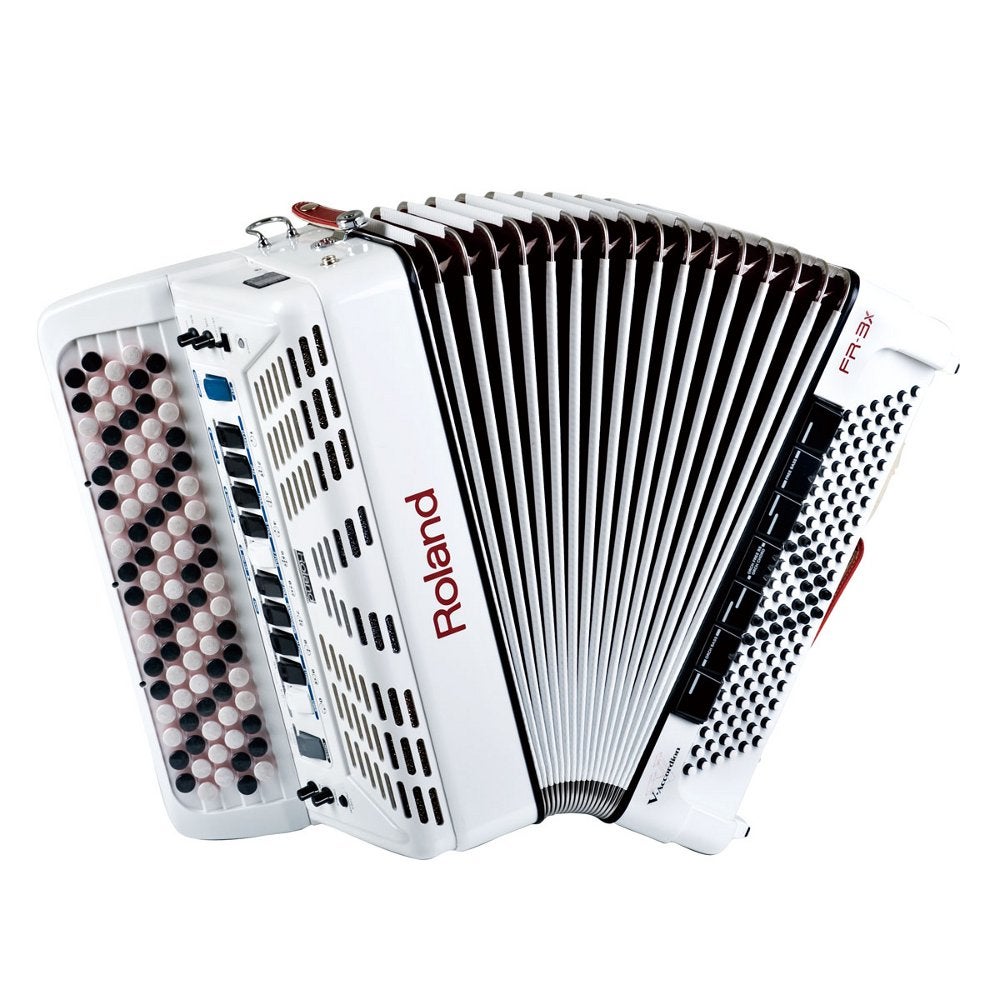 Roland FR-3XB WH V-Accordion button-type white | Bax Music