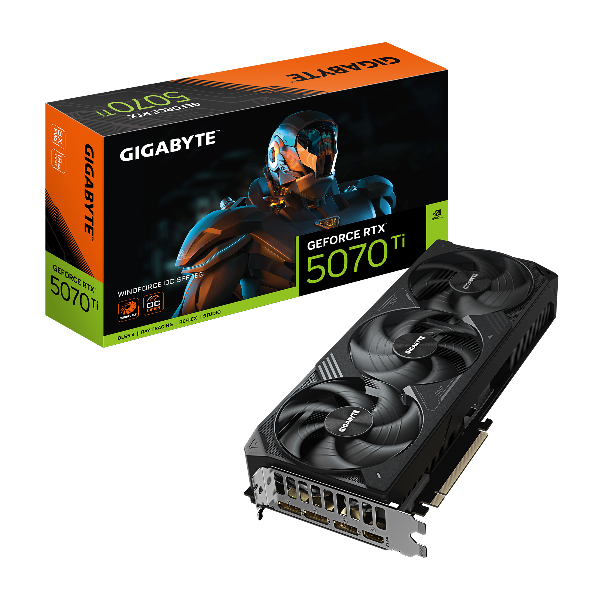 GeForce RTX™ 5070 Ti WINDFORCE OC SFF 16G｜AORUS - ギガバイト 日本