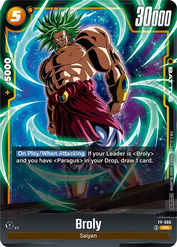 FP-066 Broly Dragon Ball Super Card Game Fusion World Card