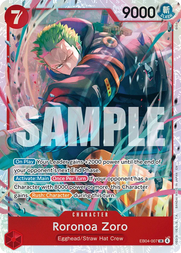 EB04-007 Roronoa Zoro One Piece Card Game Card | One Piece Card Game