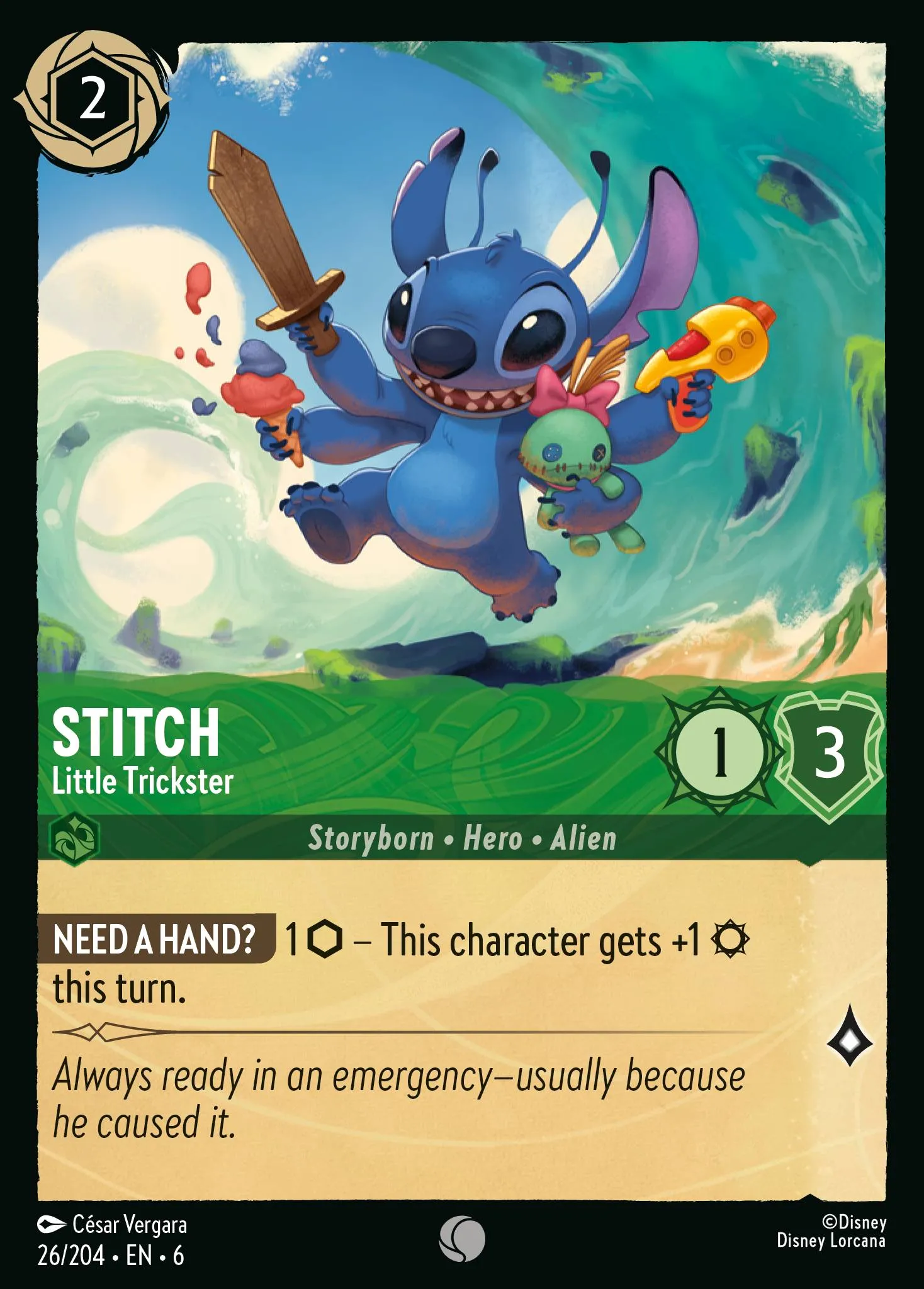 008-166 Stitch - Experiment 626 Lorcana Card | Disney Lorcana