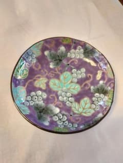 有田福泉窯染錦ぶどう絵三足銘々皿 - メルカリ