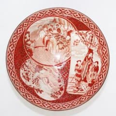 九谷焼 古九谷 加陽 九谷 赤絵 金彩 深皿 - メルカリ