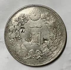 明治28年 一圓銀貨 1円銀貨 チョップ 荘印 古銭 - メルカリ