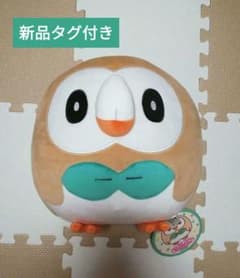新品】モクロー ぬいぐるみ もっちりまんまるクッション - メルカリ