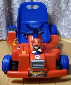 超レア Nintendoマリオカートダブルダッシュ電動ペダルカー2003赤青