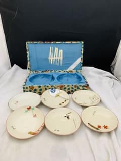 清水焼 祇園 知恩院 嵐山 京都名所小皿 6枚 絵皿 - メルカリ