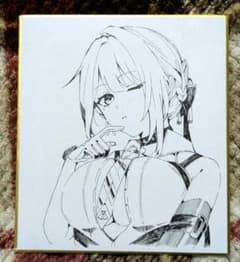ゼンゼロ イヴリン 手描き 色紙 アナログ イラスト - メルカリ