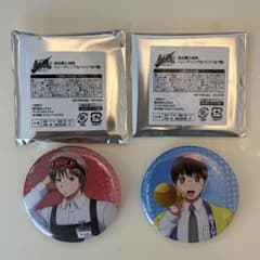 ヤマダ電機 銀魂トレーディング缶バッジ2個セット（志村 新八・沖田 総