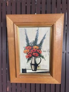 ベルナール ビュッフェ ケシの花 アート 美術品 絵画 インテリア
