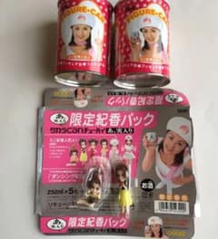 0614 藤原紀香 タカラCANチューハイ ミニ紀香人形、ブリキ缶 2セット