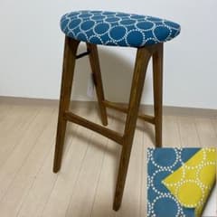 ミナペルホネン スツール タンバリン 折りたたみ 【ブルー/イエロー