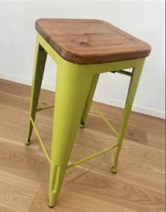 Aスツール木製座面 ⭐︎インダストリアル⭐︎バースツール