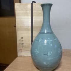 壺 趙京洙作 趙京青磁民俗陶芸 - メルカリ