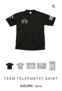 梅田サイファー グッズ TEAM TELEPORT47 SHIRT ・Mサイズ - メルカリ