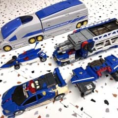 新品電池交換済み】トミカ マグナムパトレーラー ハイパーブルーポリス