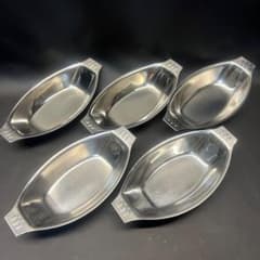 〇※前Hb1023 未使用保管品 レトロ カレー グラタン皿 5点まとめ - メルカリ