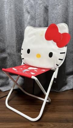 ハローキティ アウトドアチェア おりたたみ椅子 キッズチェア レトロ