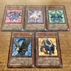 遊戯王 宝玉獣 デッキ パーツ ガチャパラ パラレル FOTB 5枚 5種