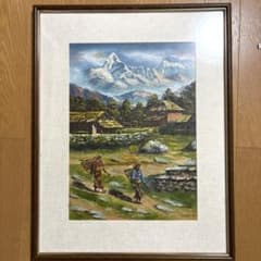 THAPA 油絵 ヒマラヤ山脈 - メルカリ