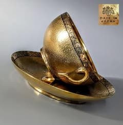 オールドニッポン 大銘品! 金彩エッチング クサラシ技法 カップ