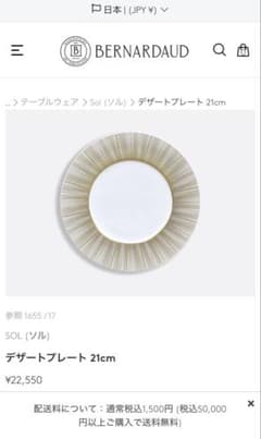 BERNARDAUD sol デザートプレート21cm 2枚 - メルカリ
