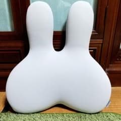うさ耳 椅子用クッション 腰当て＆背当て 低反発 ランバーサポート