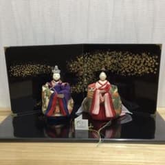 桃の節句 雛人形 古布調 王朝雛飾り - メルカリ