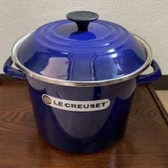 ル・クルーゼ 未使用 ストックポット 寸胴鍋 青 - メルカリ