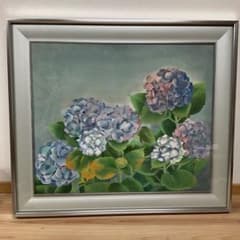 山口 蓬春 紫陽花 日本画 絵画 額装 - メルカリ