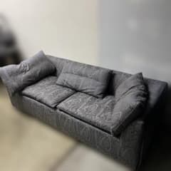 フクラ 3人掛け ソファ ペイズリー グレー クッション - メルカリ