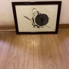 池大雅 紙本水墨画 人物画 額装仕立て 落款印譜在 - メルカリ