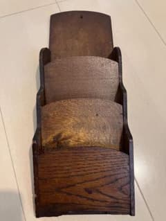 vintage 木製 ラック ウォールラック レターラック 状差し 古道具